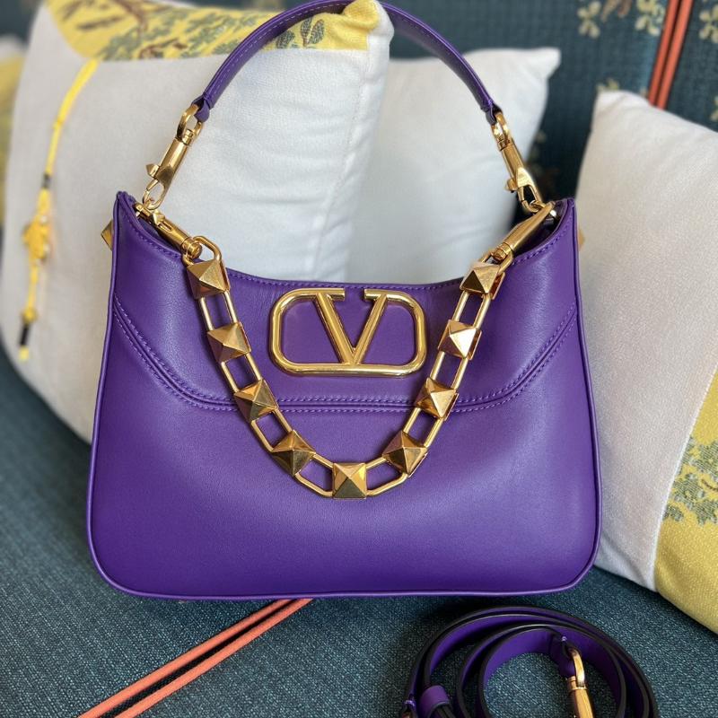 Valentino Shoulder Tote Bags VA0028 Plain Purple